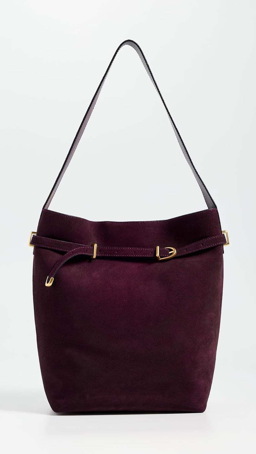 Madewell Women's The Essential Belted Bucket Tote In Suede - Image 3