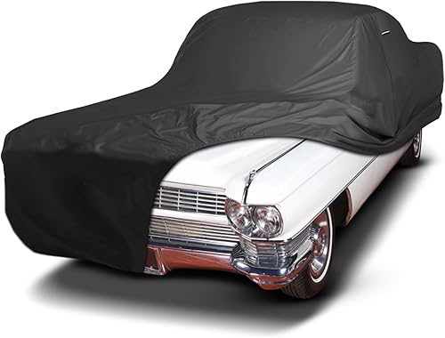 Miniatura 24 de iCarCover Funda de coche prémium para Cadillac Fleetwood 1954-1988, resistente, impermeable, para todo tipo de clima, ajuste personalizado