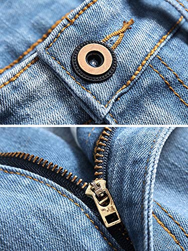 Ylingjun Ripped Jeans for Mens Slim Fit Stretch Skinny Jeans4