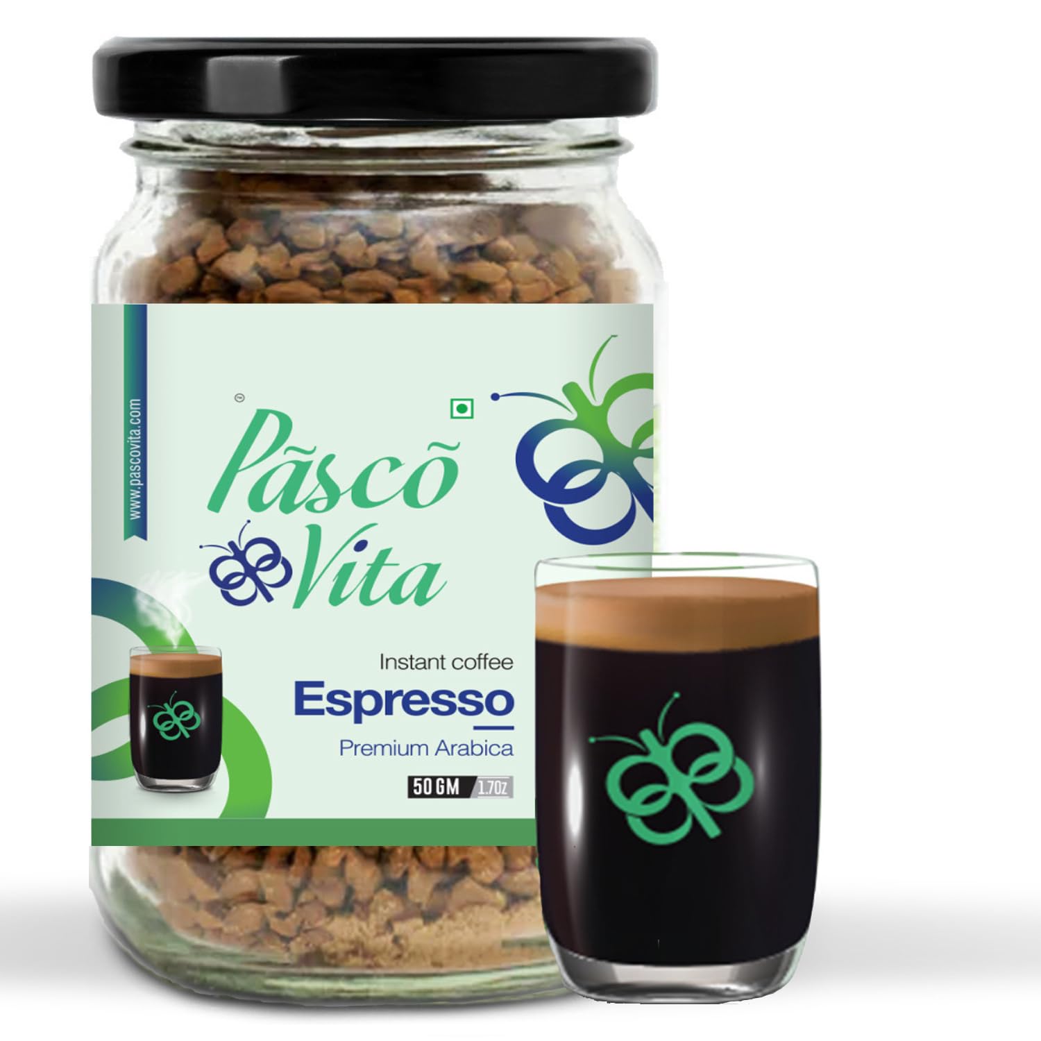 Pasco Vita - Espresso Instant Coffee Powder 50 gm - 100% Arabica Coffee Beans - Chocolatey Mocha Flavored Instant Coffee Powder for both Hot & Cold Coffee Pack of 1-image-7