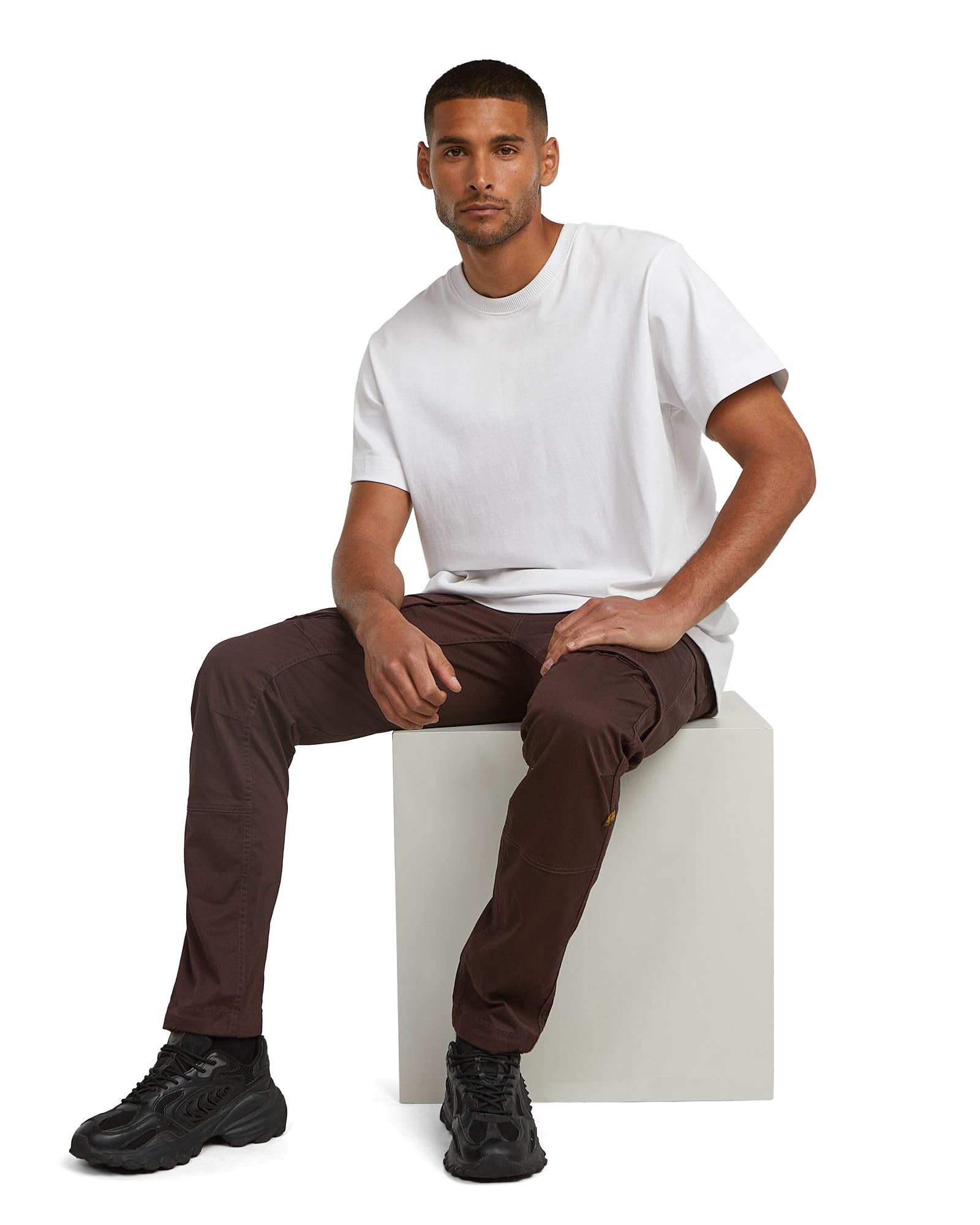 G-STAR Rovic Zip 3D Regular Tapered spodnie, Brązowy (Chocolate Plum D02190-5126-g692), 36W / 34L
