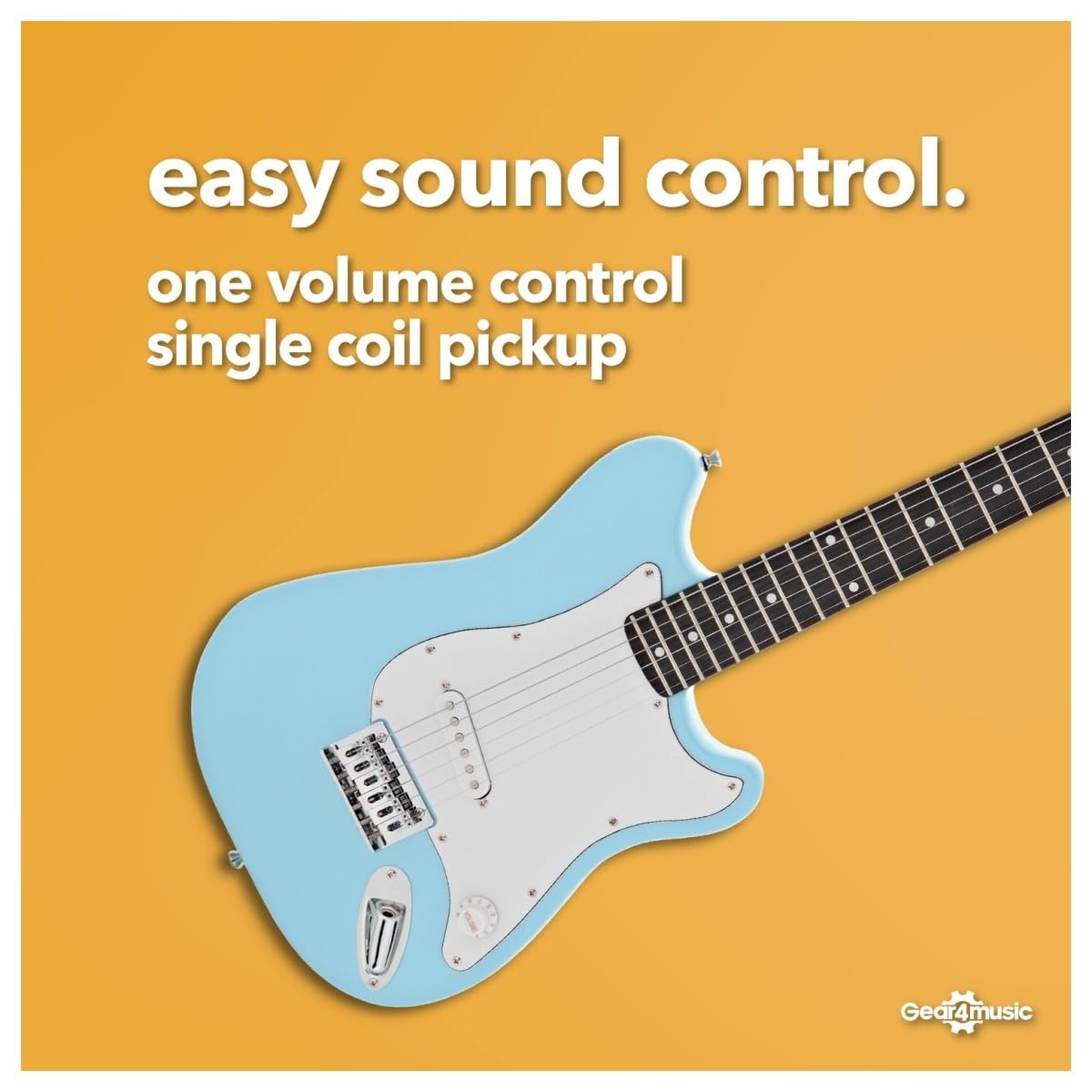 VISIONSTRING Kids Guitarra Eléctrica Tamaño 3/4 Guitarra Eléctrica Starter Pack con Amp para Principiantes Azul