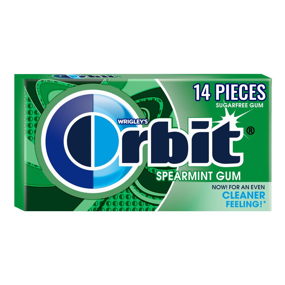Orbit Gum, Sugar Free, Spearmint, 14-ct