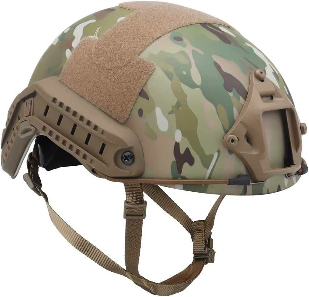 Tactical Airsoft Paintball Fast Helmet, Multifunctional, Adjustable Fixed Knob, Suitable for Outdoor Sports Hunting Shooting CS Games