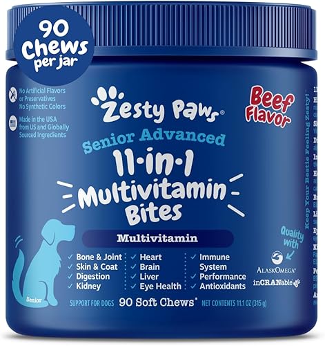 Suplementos multifuncionales para perros Glucosamina condroitina para apoyo articular con probióticos para la salud intestinal e inmune Aceite de