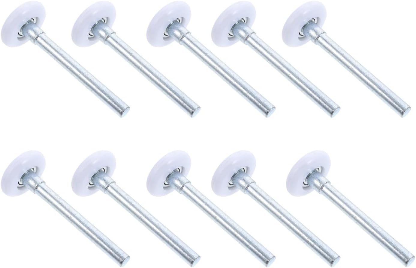 10 Pcs 1.8'' Garage Door Rollers with 4.7-inch Stem,Quiet Garage Door Replaceable Wheel,Nylon Garage Roller Replacement,Door Roller for Garages,Barns,Warehouses