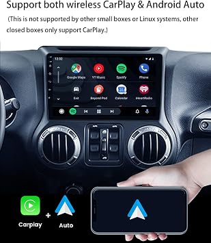 Wireless CarPlay Adapter Convert Android Auto AI Box Built-in YouTube/Netflix APP 5G WiFi Support TF Card for Car with OEM Wired CarPlay