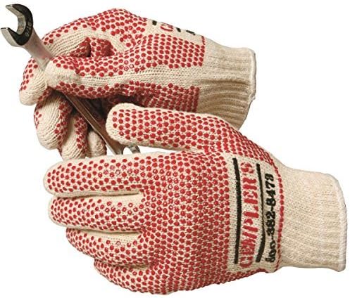Gemplers Cotton Knit Gripper Dot Gloves, Dozen Pair