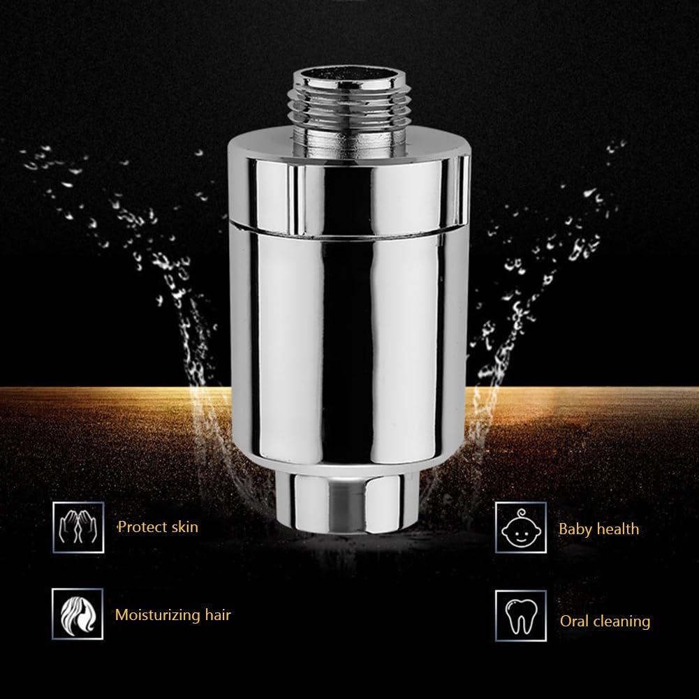 Set di 3 filtri per doccia con filtro a carbone staccabile, filtri per purificazione dell'acqua, accessori essenziali per il bagno per rimuovere le impurità e migliorare l'esperienza della doccia