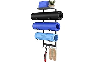LSK Yoga Mat Holder Wall Mount--Your Home Yoga Studio's Organizer