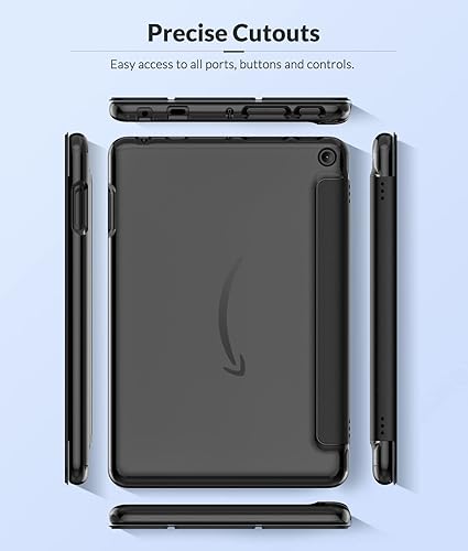 Miniatura 8 de MoKo Funda compatible con la nueva tablet Kindle Fire HD 8 y 8 Plus (versión 12 generación-2022) de 8 pulgadas, cubierta trasera de TPU suave de