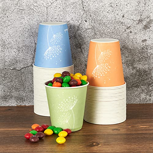 Litopak 600 Pack 5 Oz Disposable Paper Cups, Colorful Disposable Mouthwash Cups, Small Disposable Cups, Mini Paper Cups For Parties, Picnics, Barbecues, Travel And Events. #TOP4