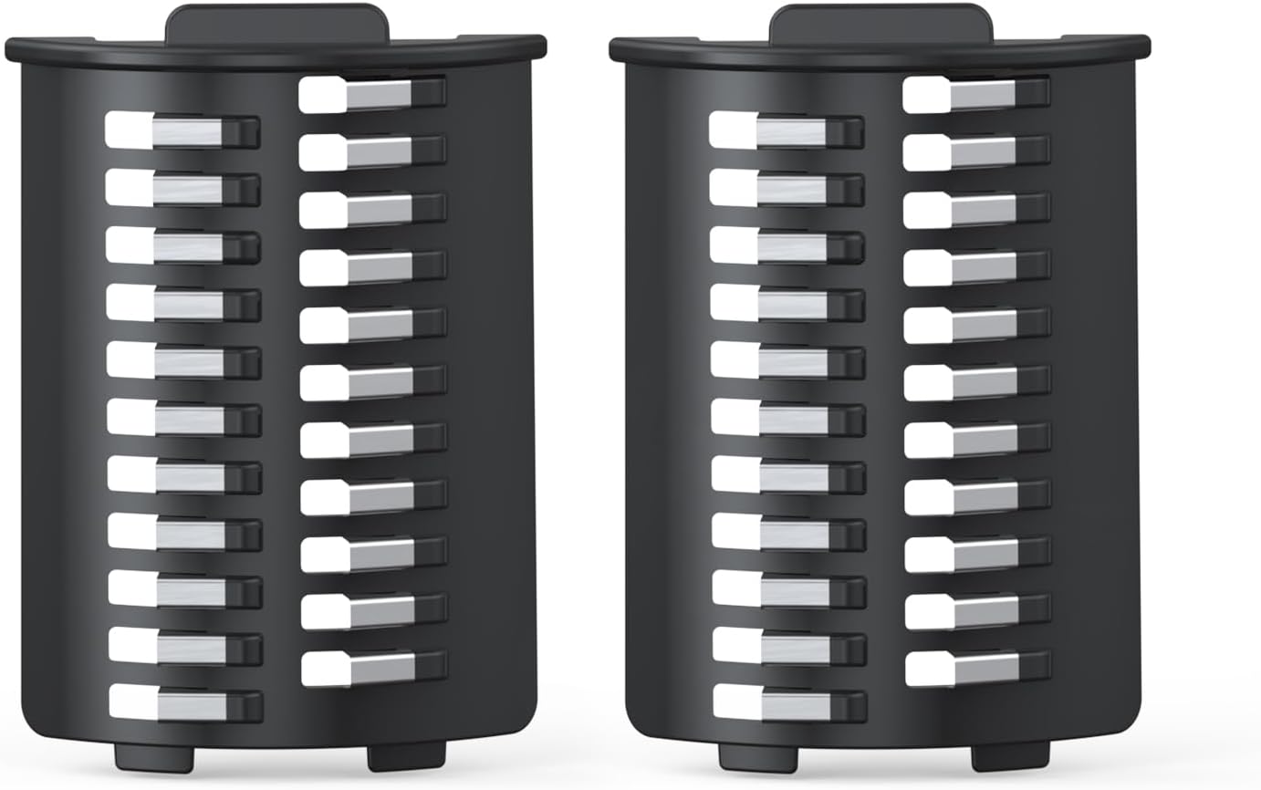 Electric Cheese Grater Attachments, 4 MM Shredding Blade, Thicker Julienne Strips Are Better For Stir-Frying, Chilling And Side Dishes (1 Pair)