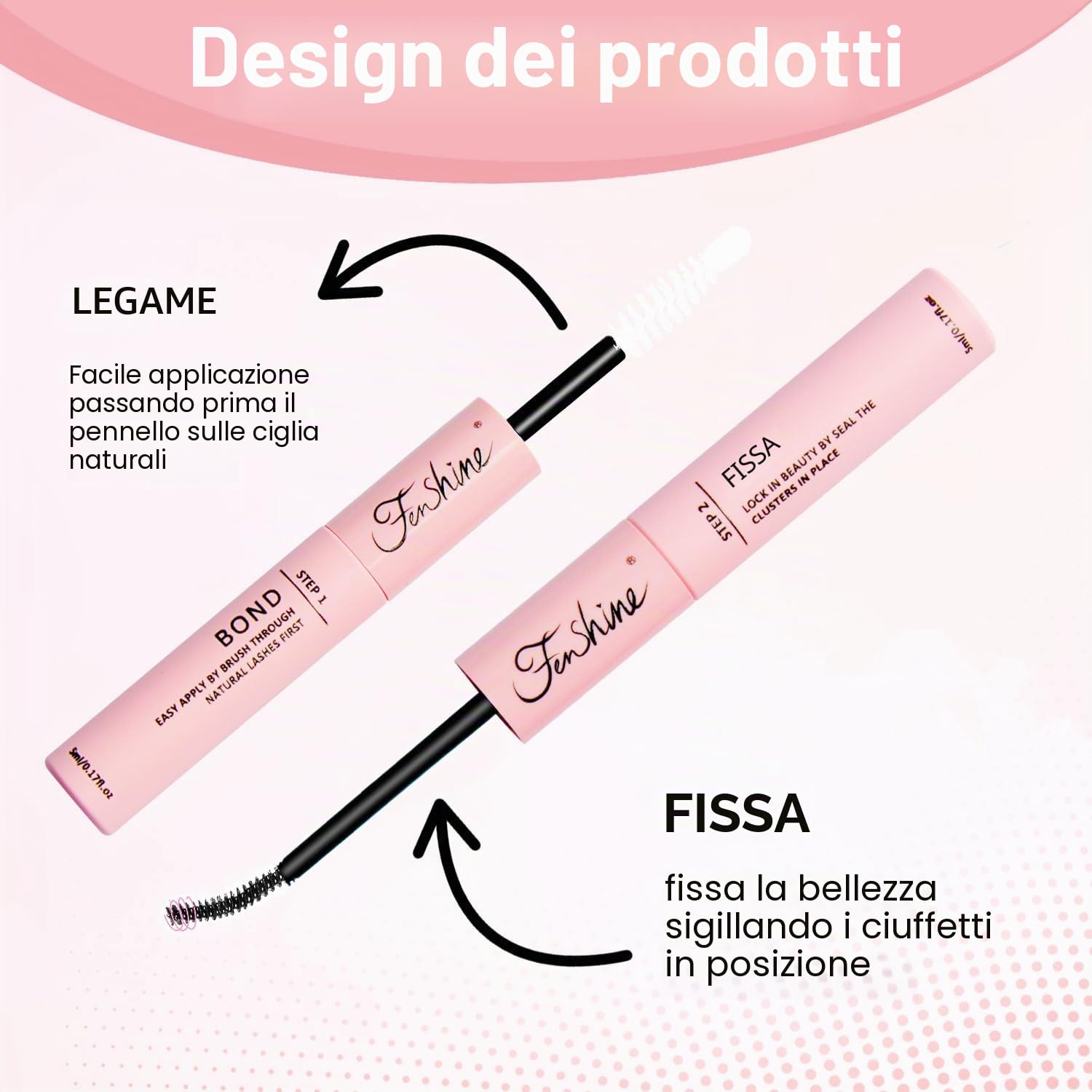 Fenshine Ciglia Finte Cluster, di lunghezza, morbide, per uso personale e domestico,I vecchi lotti vengono spediti a caso (T50 Eyelash Extension Kit)