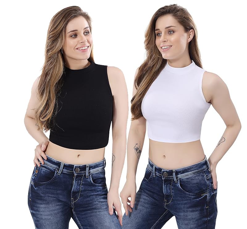 Image of Women's Stylish & Premium Cotton Tank Top & Crop Top for Women