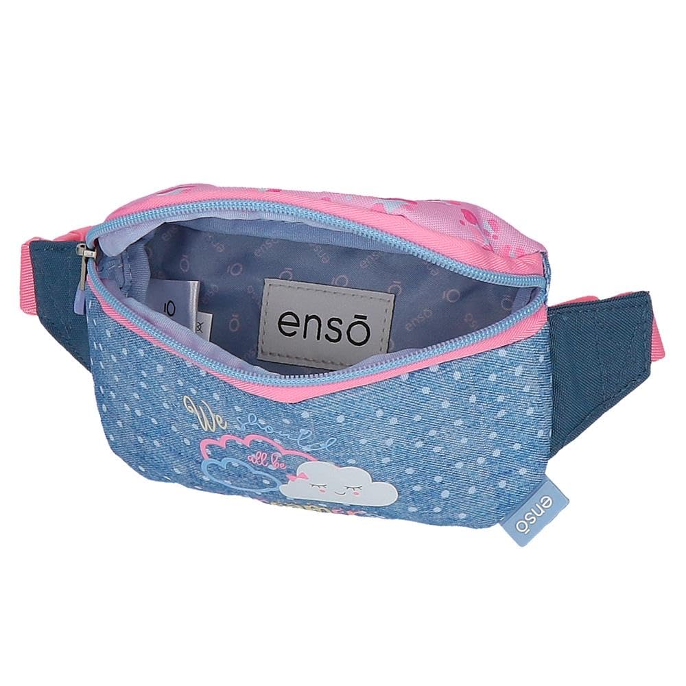 Enso Dreamer, Kulturtasche, Umhängetaschen, Perfekt Zum Organisieren, mehrere Fächer., NIEBIESKI, Gürteltasche, Torba na pasek