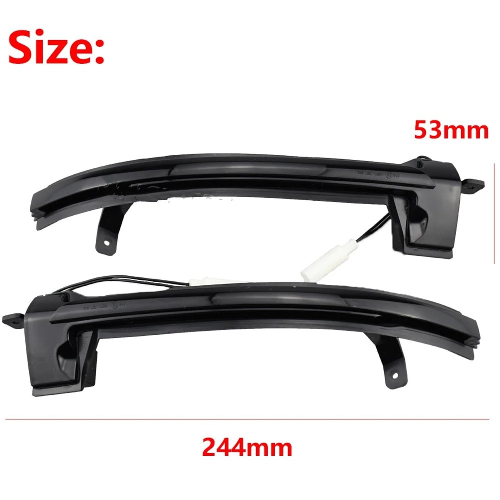 Specchietti Con Freccia LED Per VW Touareg II 2010-2018 - Indicatore Sequenziale Dinamico, Impermeabile, Colore Nero