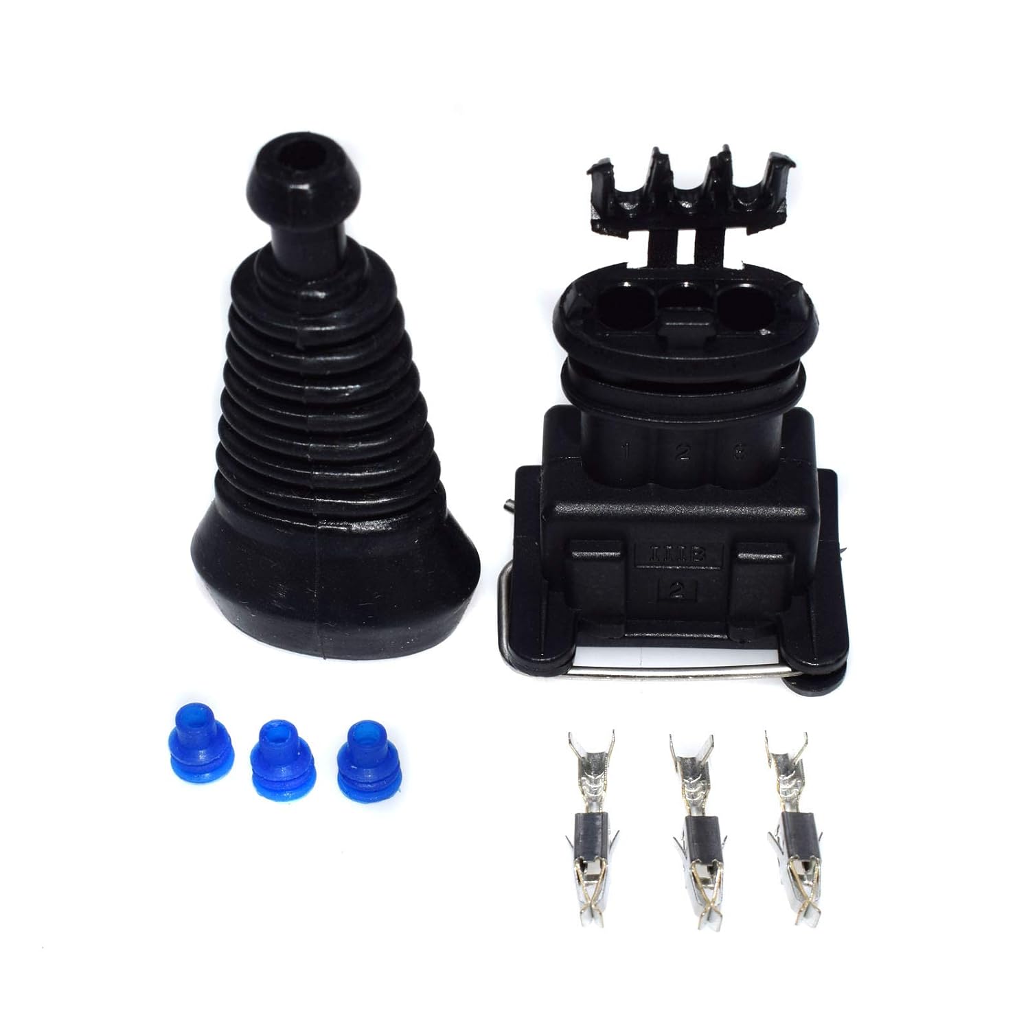 eGang Auto 3 Pin Connector TPS IAC Plug Set For VW Audi Porsche Volvo BMW