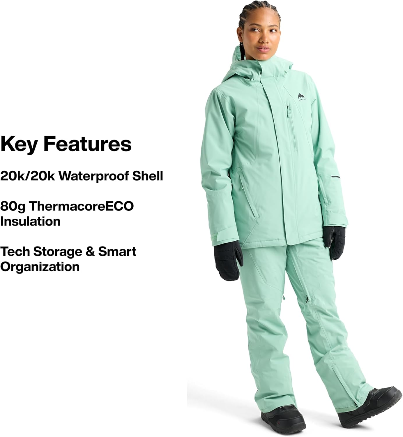 Burton Women’s Reserve 2-Layer Insulated Stretch Jacket – Waterproof Winter Snowboard Jacket with Stretch Fit & Hood - Image 3