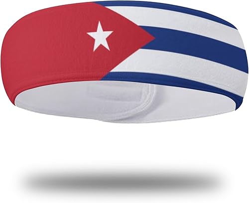 CBBYY Diademas deportivas con bandera de país para mujer, bandas ajustables para el sudor, absorben la humedad, para hombres, para deportes,