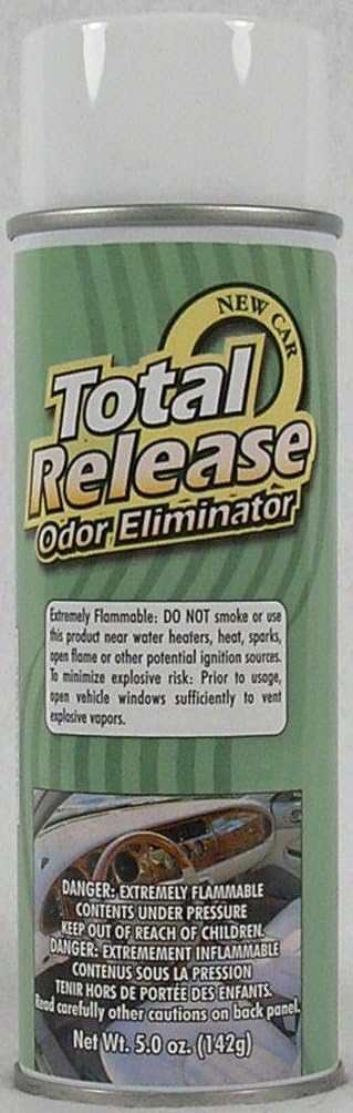 Hi-Tech Total Release Odor Eliminator – New Car – Use as an Odor Fogger (Bomb) or Short-Burst Spray (5oz Aerosol)