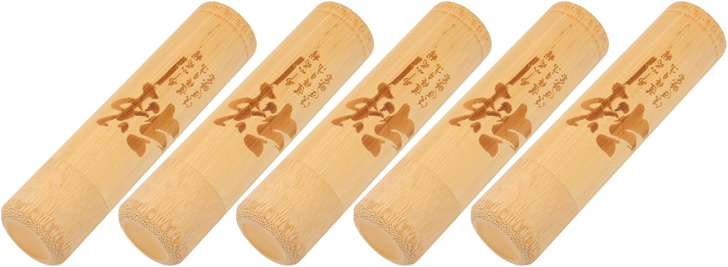 5PCS Scattering Urns, Mini Ash Scattering Tubes for Pets, Bamboo Scattering Urn Small Cremation Ashes Keepsake, Extra Small Scattering Tubes