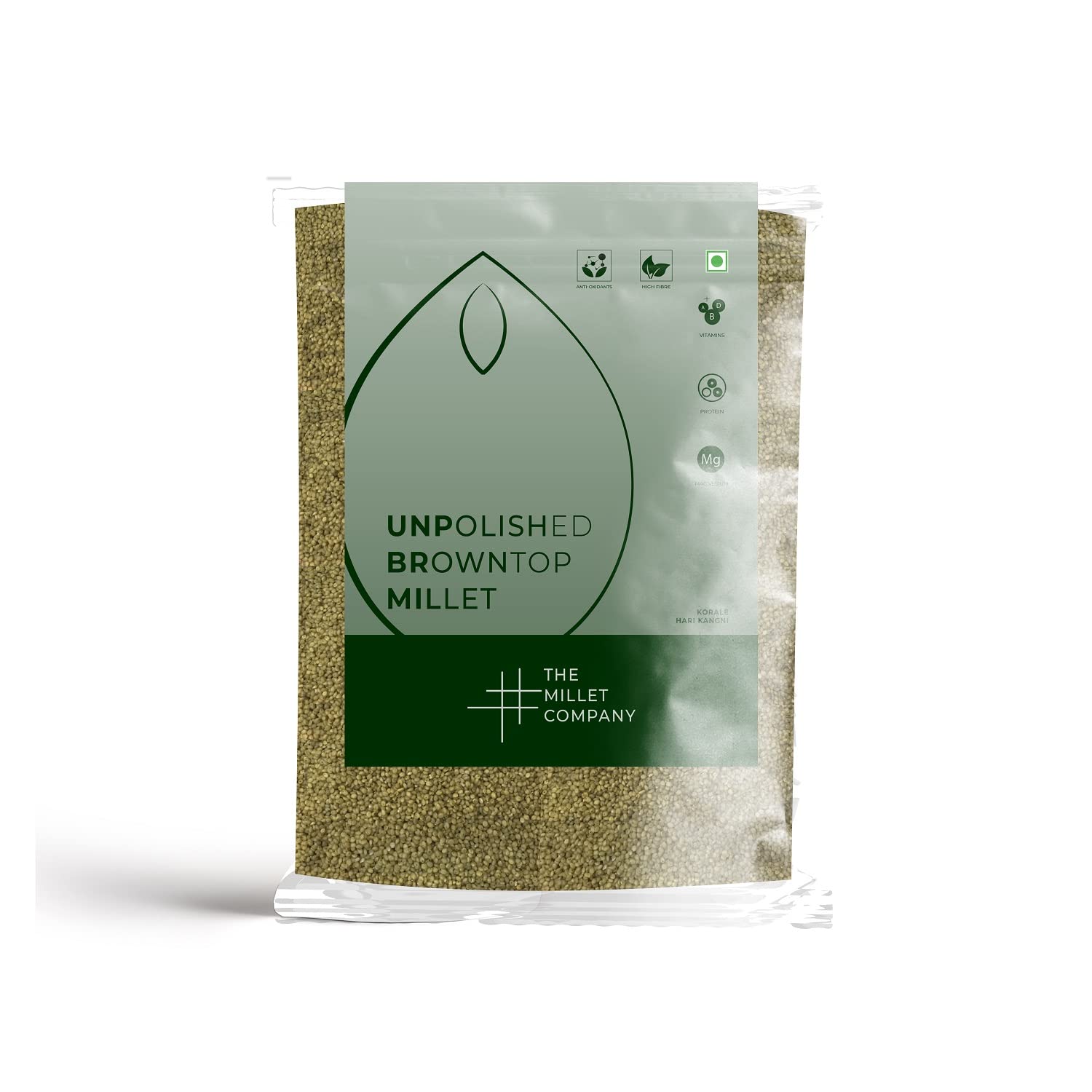 1 kg Unpolished Browntop Millet, Korale, Gluten Free, Natural Farm Produce, High Fibre Millets