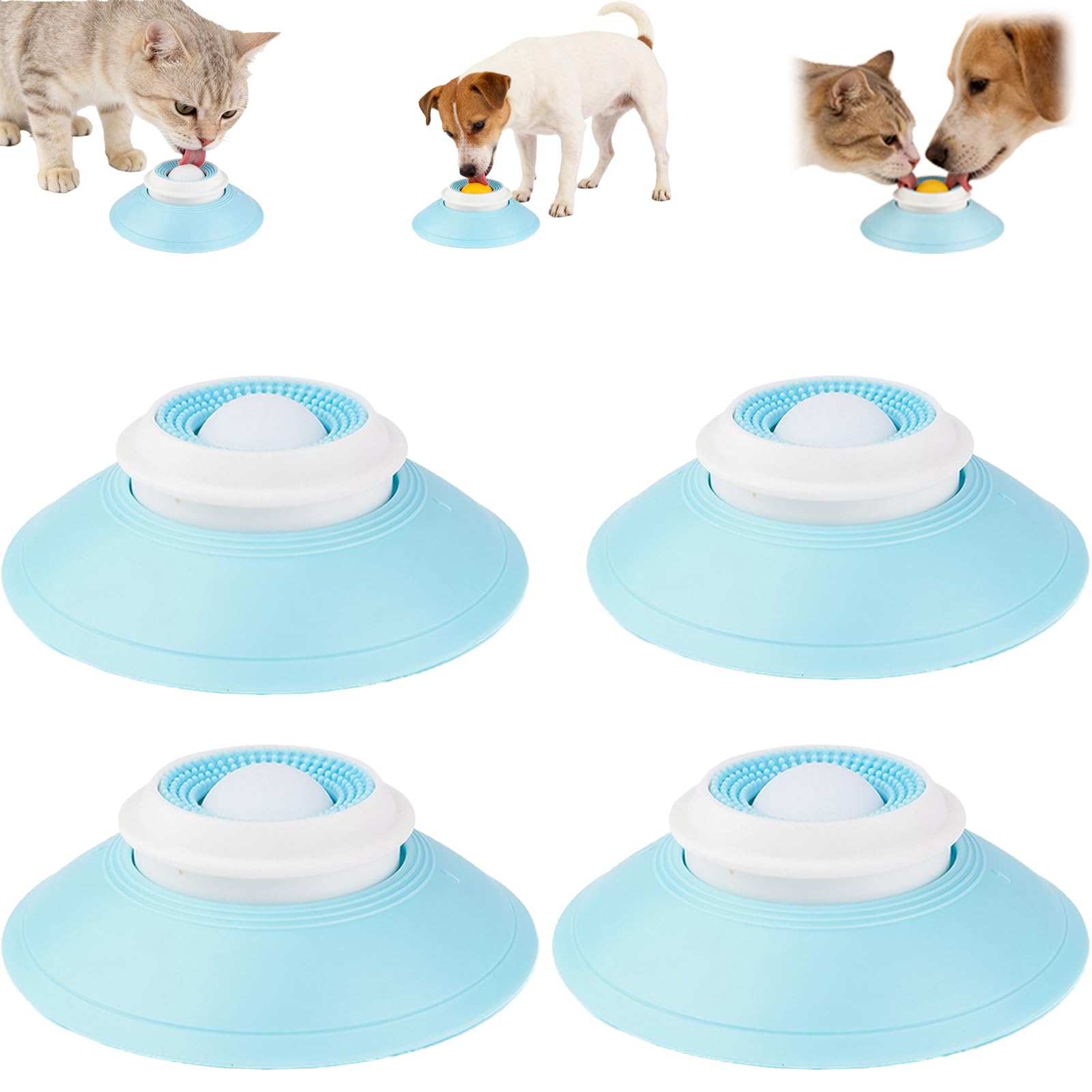 Dog Lick Ball,Licking A Ball Add More Fun Bowl, Dog Lick Ball Bowl,Licking A Ball for Dogs,Slow Down Eating Speed and Add More Fun for Your Dog and Cats. (Y*2PCS) — view 10
