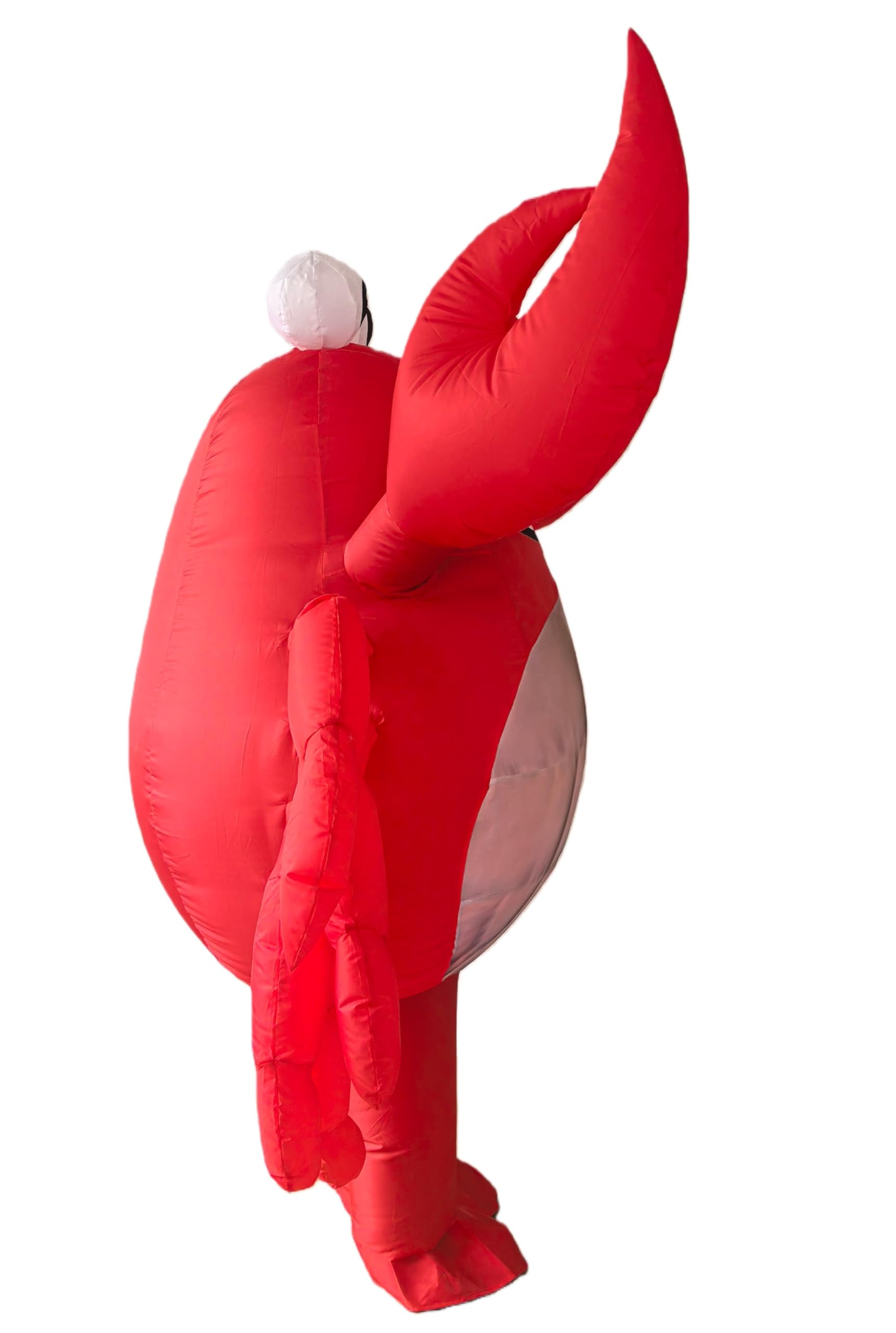 Disfraz inflable de cangrejo para adultos, disfraz de mascota de cuerpo completo de poliéster rojo, disfraz unisex de carnaval con temática de animales