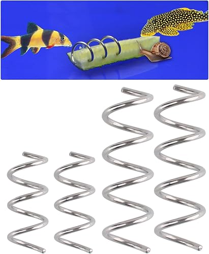 Alimentador de verduras de hundimiento inferior para Pleco, Loach, Cíclidos de Malawi, caracoles y otros peces que habitan en el fondo, clip para