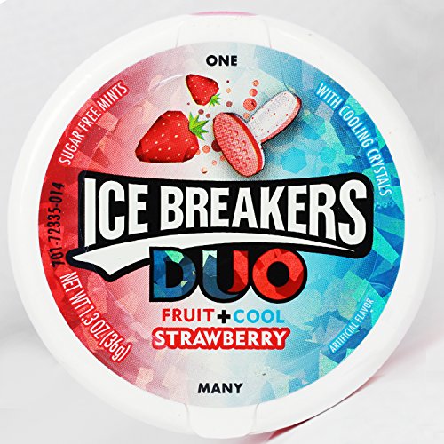 Image of Ice Breakers Duo Fruit + Cool Mints Strawberry, 36 Grams