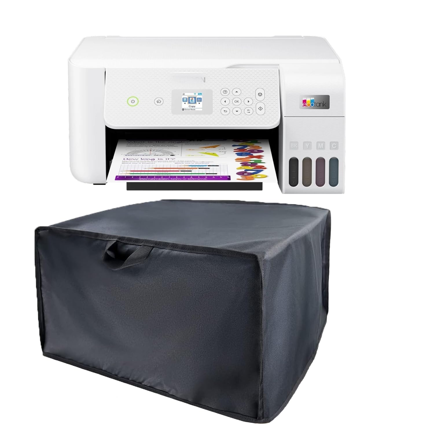 Printer Dust Cover Compatible for Epson Eco L3266, L3250, L3260, L3212, L3200, L3251 Printer,Premium Nylon, Water-Resistant, Durable, Anti-Static Protection for Home & Office Printers (Dorca)- Black (B0DHD7986B) Amazon Price History, Amazon Price Tracker