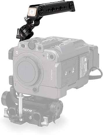 Tilta Adjustable Top Handle Compatible with Sony FX6 Camera Cage | Rotates 180 Degrees for Vertical Shooting, Mounting Points for Accessories | ES-T20-TH2