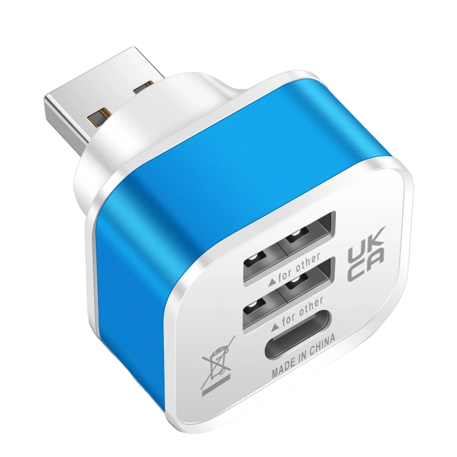 APGLSXY Car USB Charging Extender 3 Port Extended USB Splitter Extender Accessories for Smartphone Tablets Laptops Travel Charging for Devices