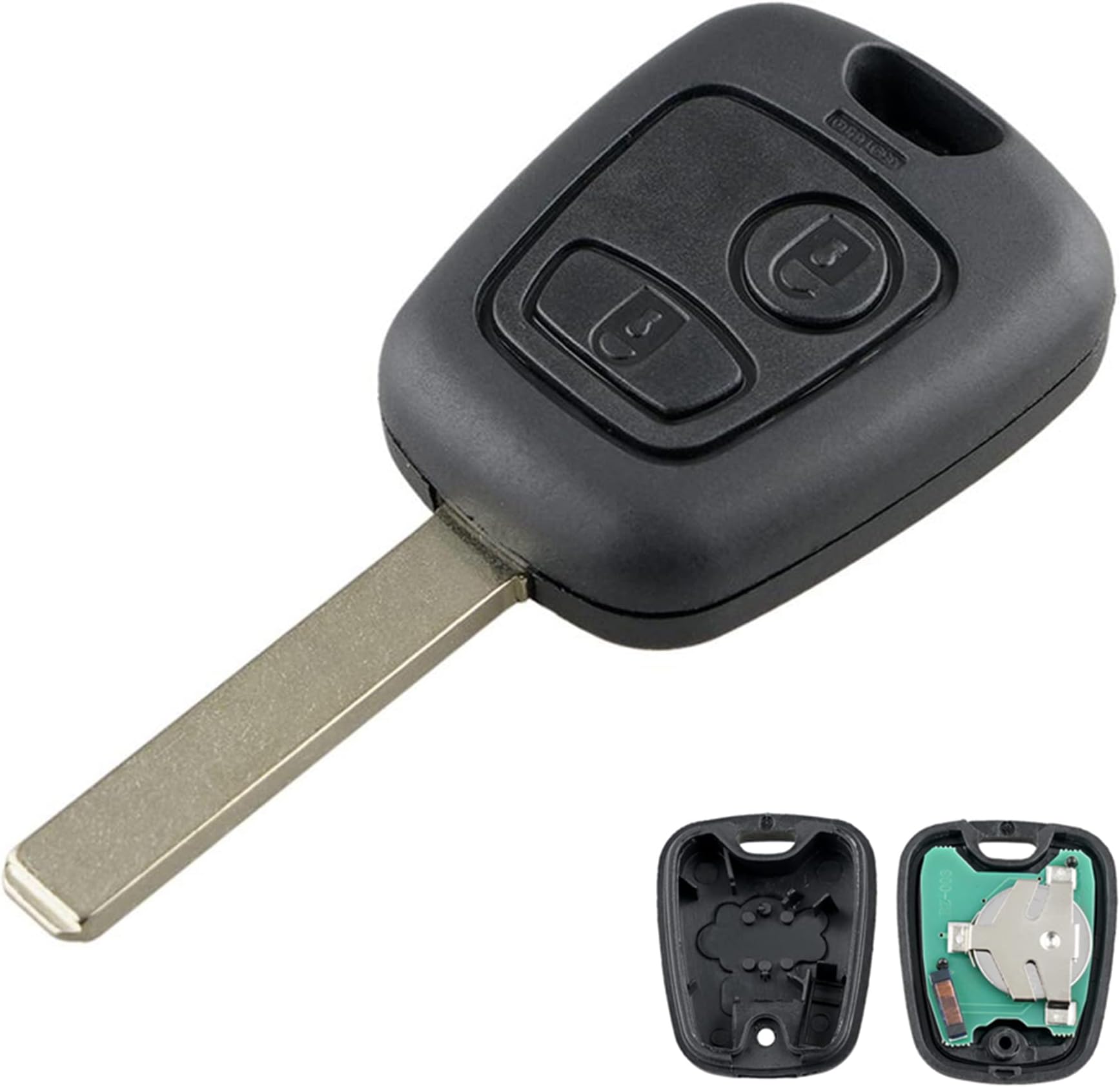 Coque Clé Télécommande 2 Boutons Pour Citroën - 433MHz, Puce ID46, Lame SX9, Pour Xsara Picasso, Berlingo, C2, C3, C4