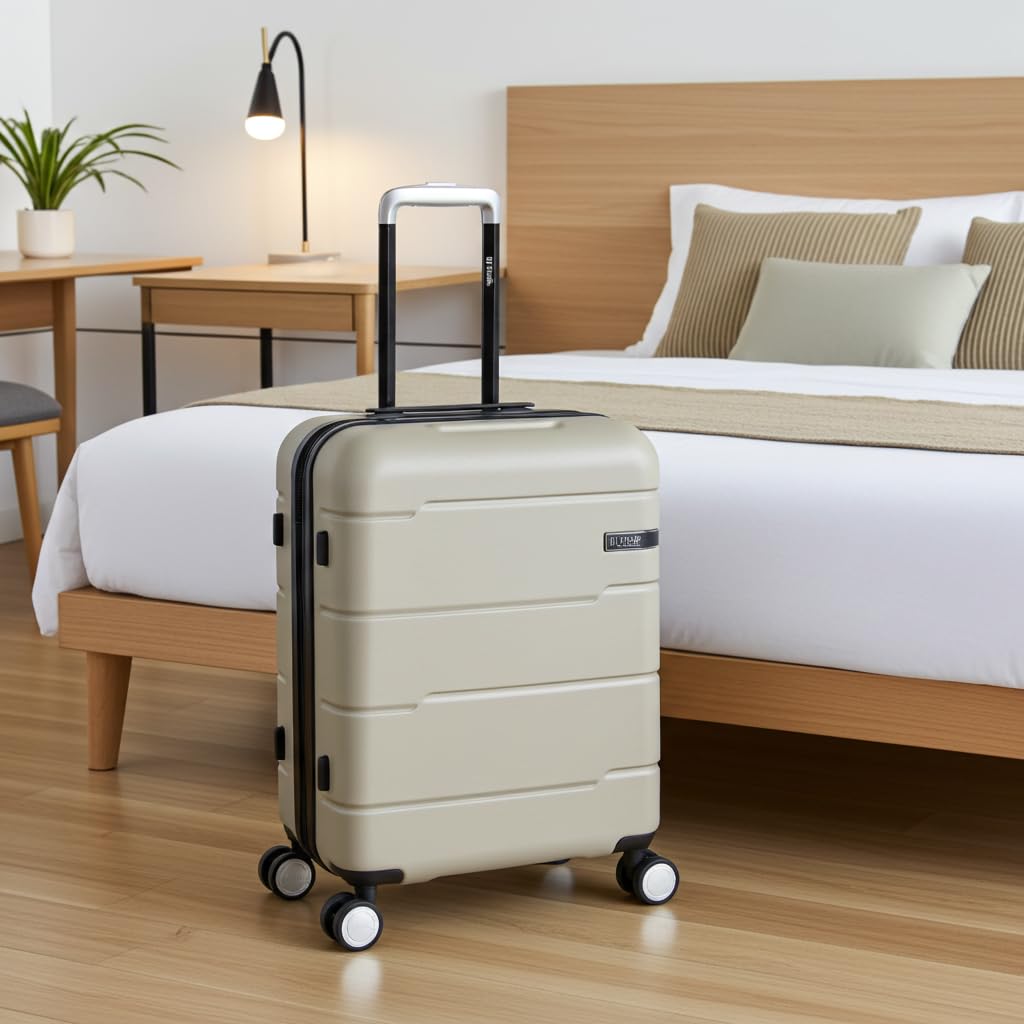 Maleta de Cabina 55x40x20 cm Expandible, Equipaje de Mano Rígido ABS Ligero 41L, Cerradura TSA, 4 Ruedas Dobles 360°, Compatible con Ryanair, Vueling y EasyJet, 2,8 kg – Color Taupe