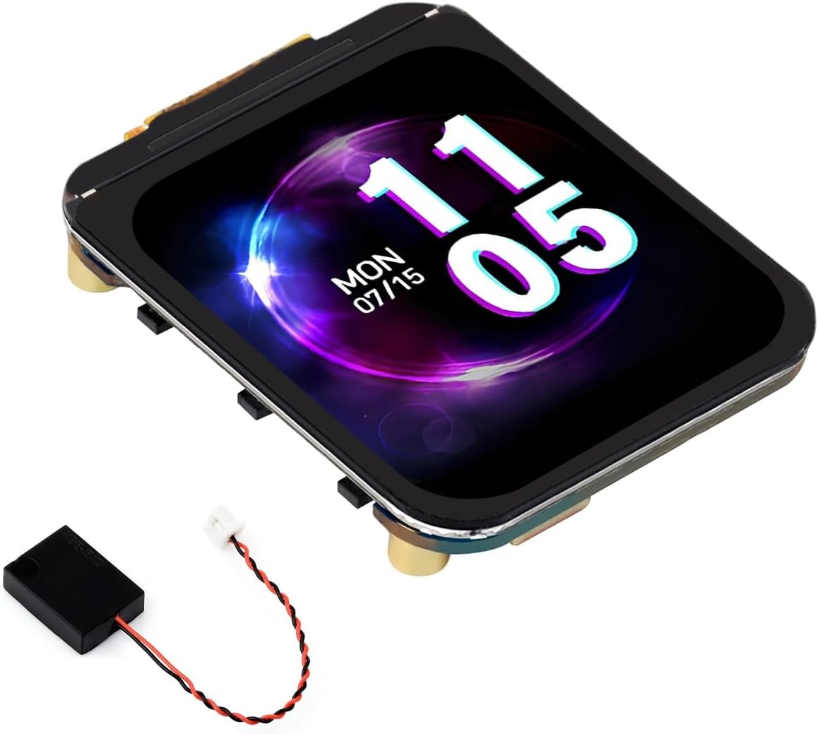 waveshare ESP32-C6 1.69inch LCD Development Board 240×280 Pixels 262K Color IPS Display Supports Wi-Fi 6 / BLE 5 and AI Voice Interaction