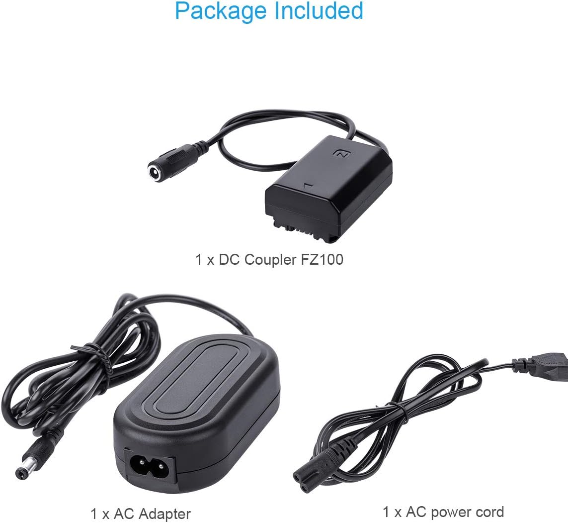 Fomito NP-FZ100 AC Power Adapter Kit Replacement for Sony BC-QZ1 Battery Charger, Compatibe with Alpha A7 III, A7R III, A9, A9R, A9S, A6600 Cameras 8 61dazfAHPIL. AC SL1200