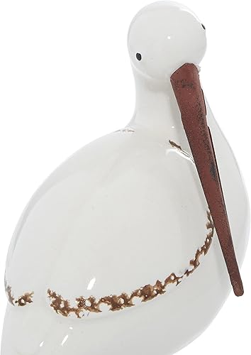 Miniatura 11 de Deco 79 Escultura decorativa de pájaro de cerámica para decoración del hogar, juego de 3 figuras decorativas de 14 pulgadas, 10 pulgadas, 12