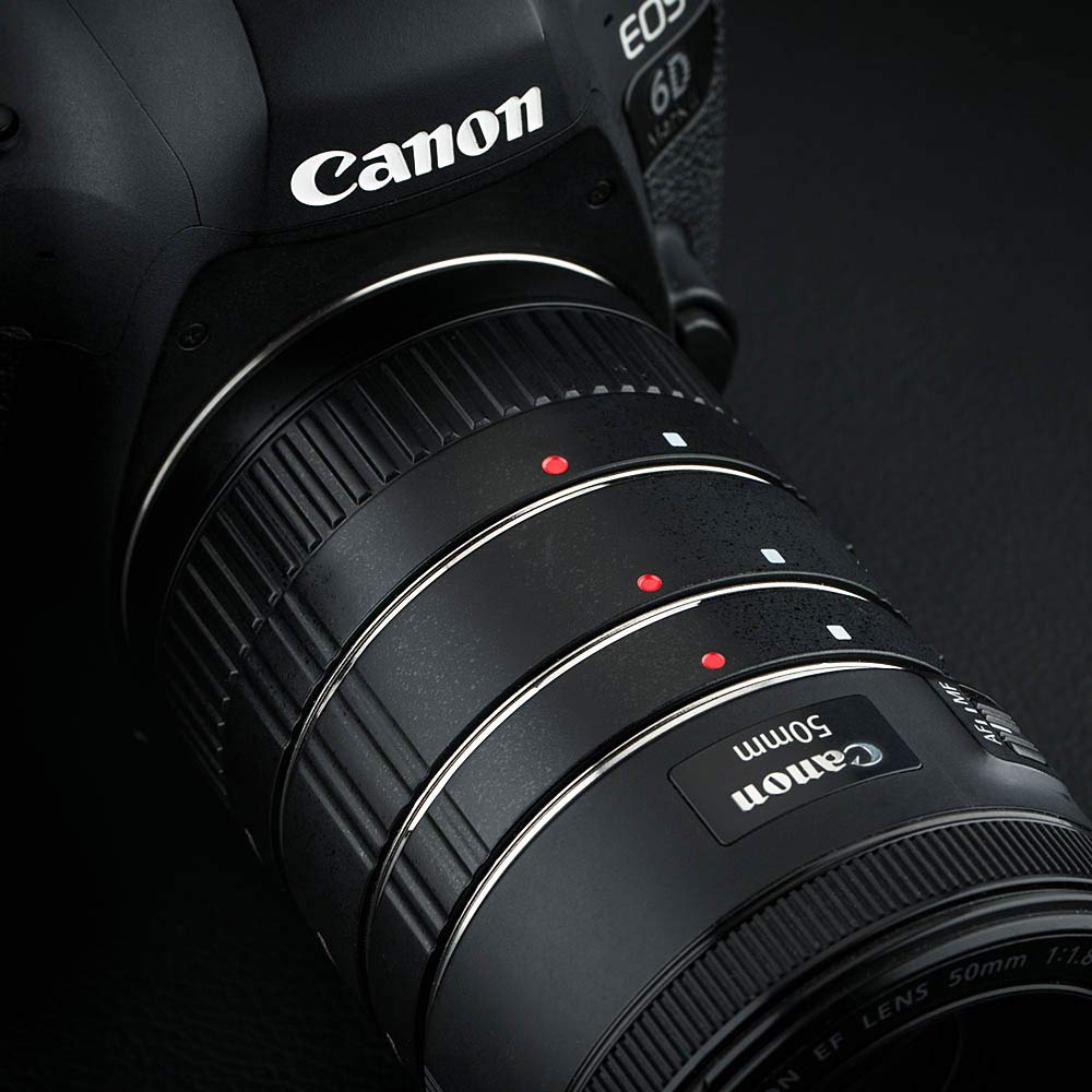 JJC Auto Focus Juego de Tubos de extensión para Canon EF/EF-S Lens DSLR Cameras EOS 850D 800D 760D 750D 700D 250D 90D 80D 77D 5DS R 5D Mark II III IV 7D 6D cámaras réflex Digitales
