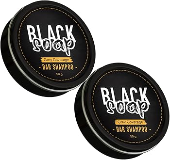 EVURU EE Natural Grey Hair Removal Soap, Soap Cover Bar Soap for Gray Hair, Soap Cover Gray Hair Removal Soap, Gray Hair Coverage Soap, Hair Darkening Shampoo Bar for Gray Hair (2PCS)