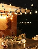 Vista 8 de Svater Outdoor Led String Lights 50FT, Patio Lights with 16pcs S14 Shatterproof Bulbs, 1 Watt E26 Dimmable 2700K Warm White, IP65 Waterproof