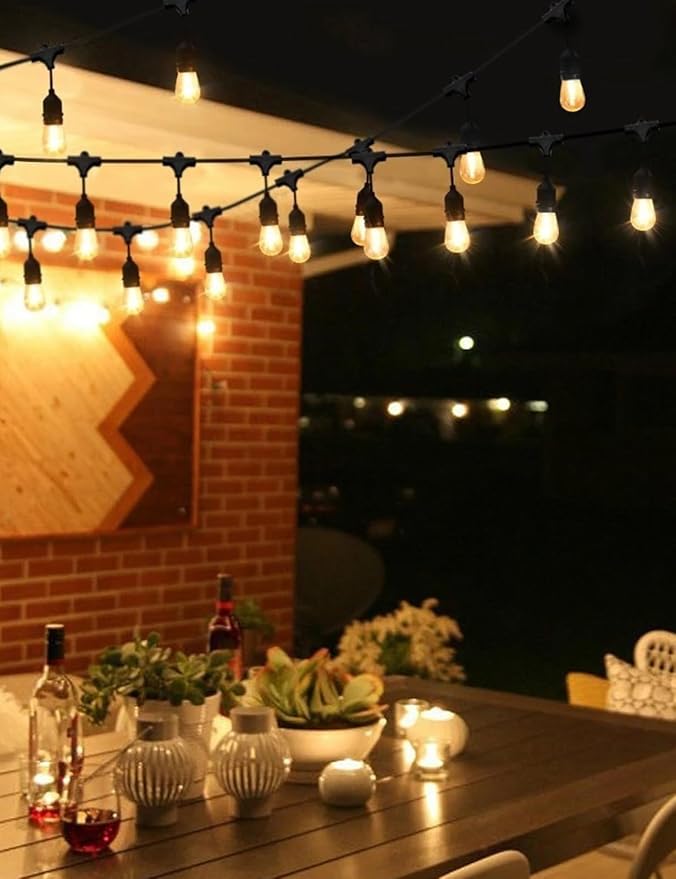 Luces Led Exterior 50ft Svater 16 Bombillos S14 E26 2700k miniatura 8