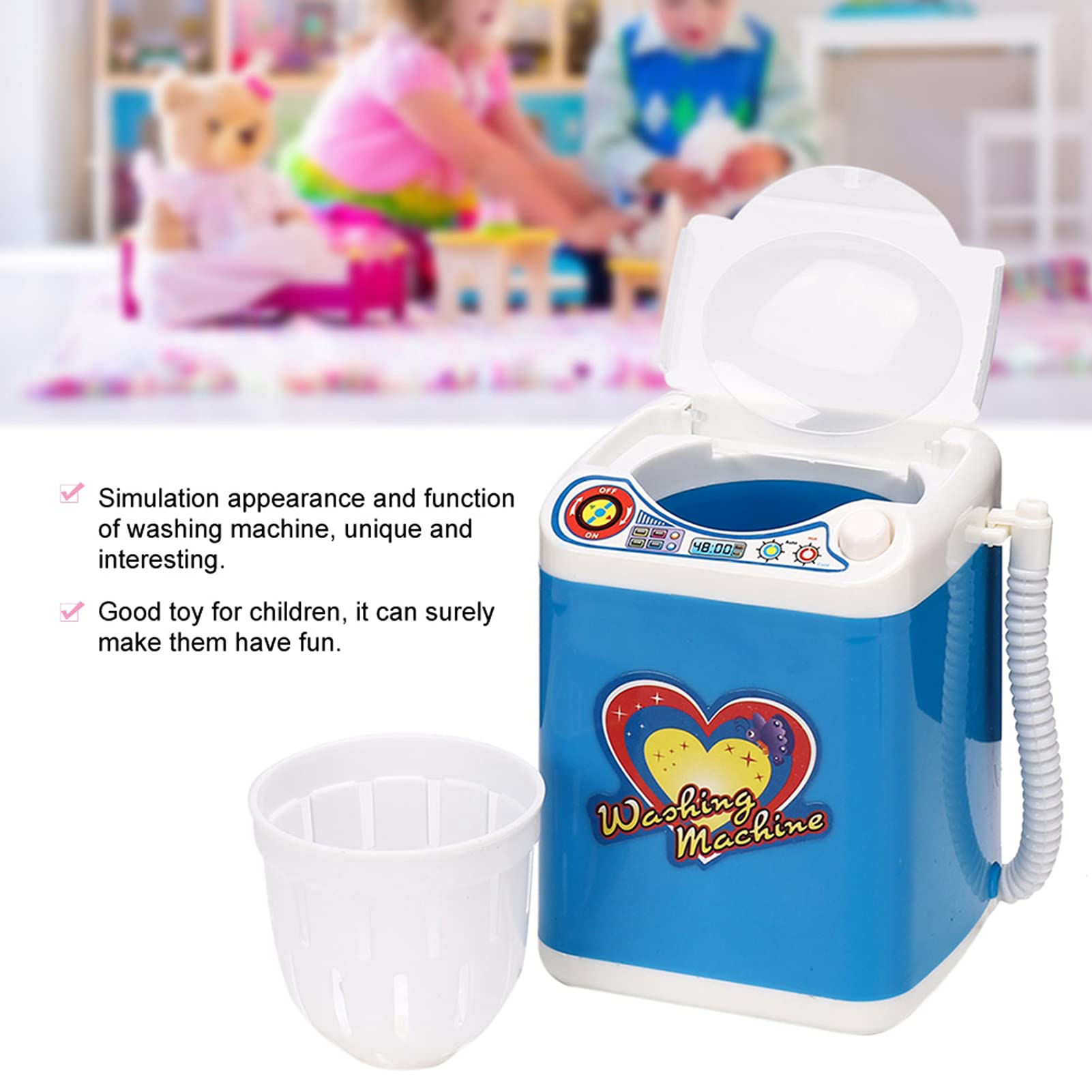 Oumefar Electric Mini Washing Machine Toy, Makeup Brush Cleaner - Image 2