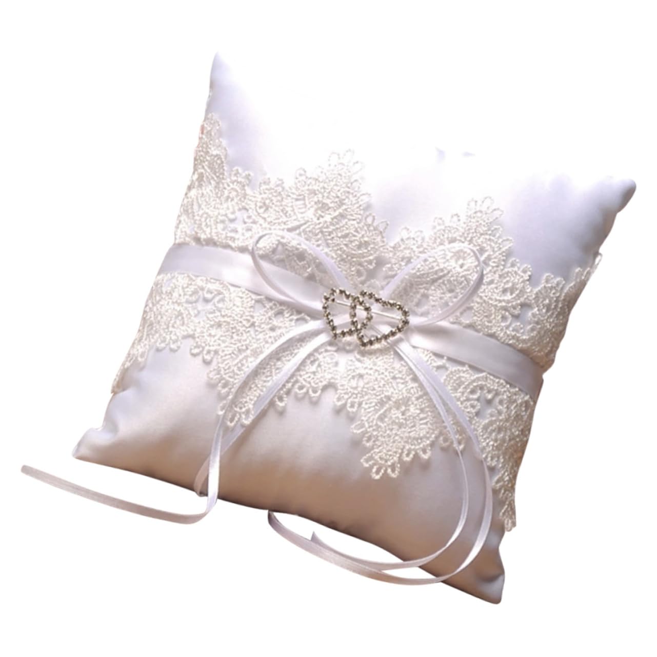 PRETYZOOM 5stücke Hochzeitsringkissen Aus Weißer Spitze Romantisches Ringkissen Für Blumenmädchen Elegante Hochzeitsdekoration Für Ihre Zeremonie Und Feierlichkeiten