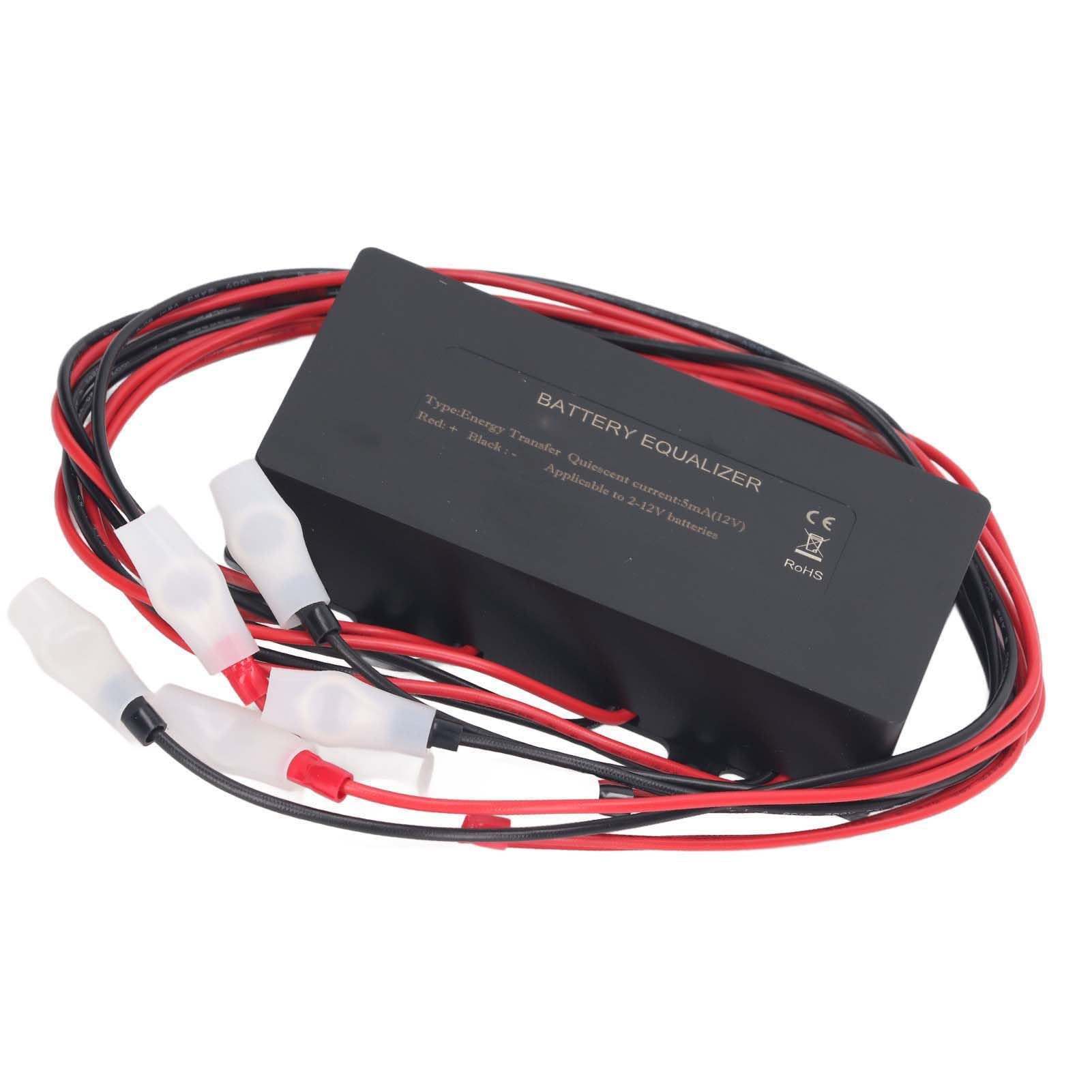 Equalizzatore e bilanciatore da 48 V per quattro batterie da 12 V - Corrente di compensazione massima 10 A con protezione da inversione di polarità e disconnessione a bassa
