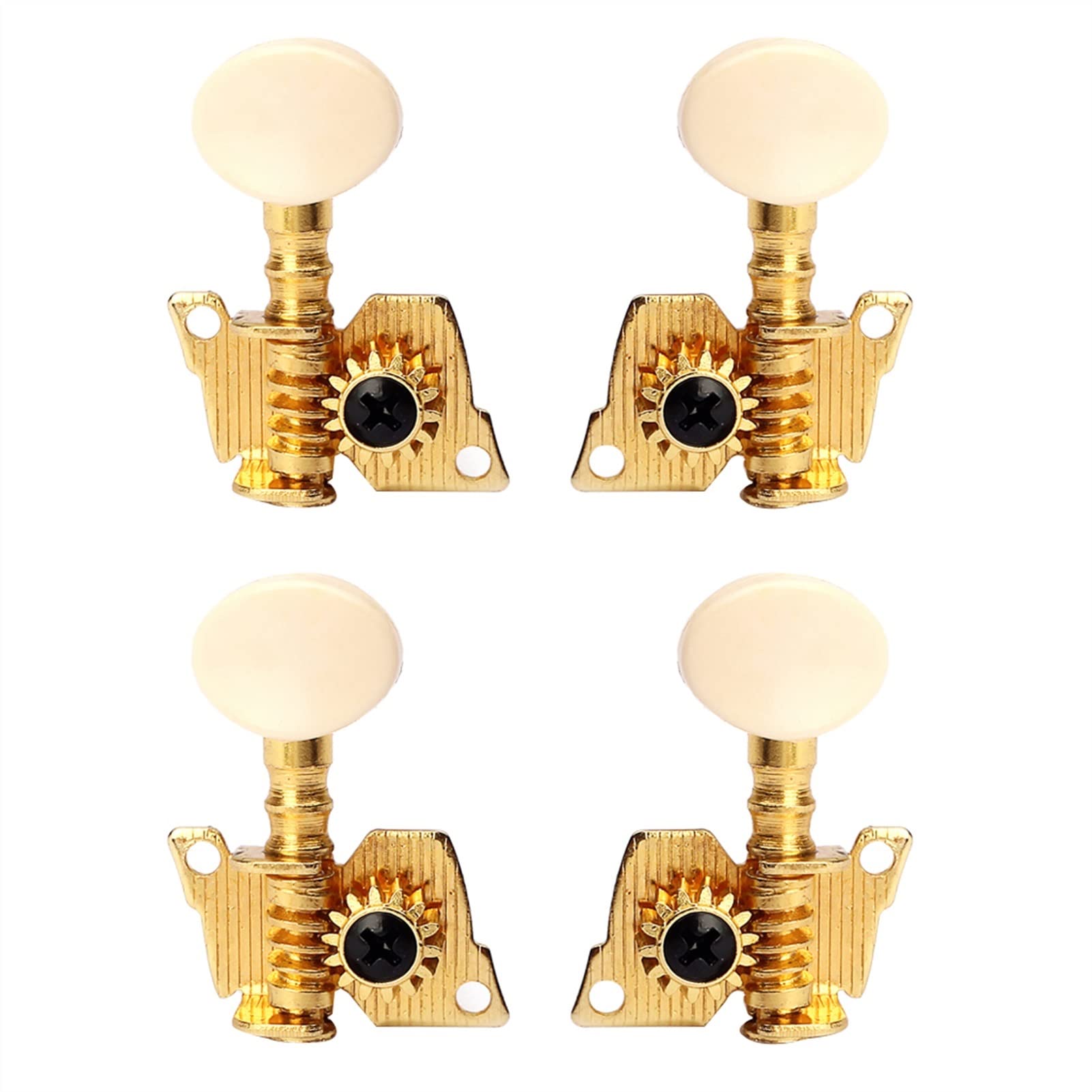 Strojenie struny do gitary 4 Sztuk Wymiana Tunery Pegs Do Ukulele Majsterkowanie Części Golden 2L2r.