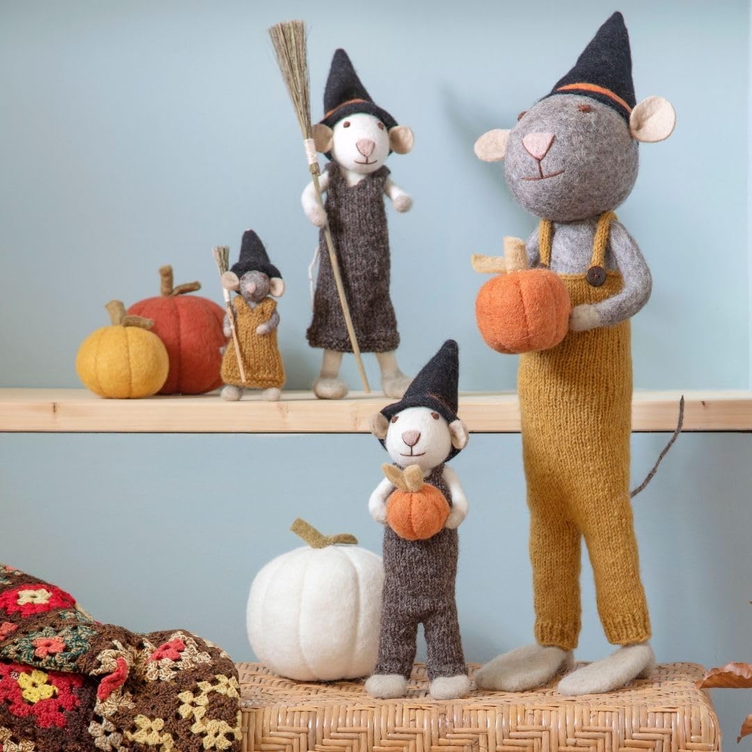 Portafortuna Inaugurazione Negozio Uova Da Decorare Gry & Sif Set Decorativo Di Halloween In Feltro Fatto A Mano, Decorazioni Autunnali, Decorazioni Di Halloween Da Appendere Con Teschi, Pipistrelli E Zucche Decorative