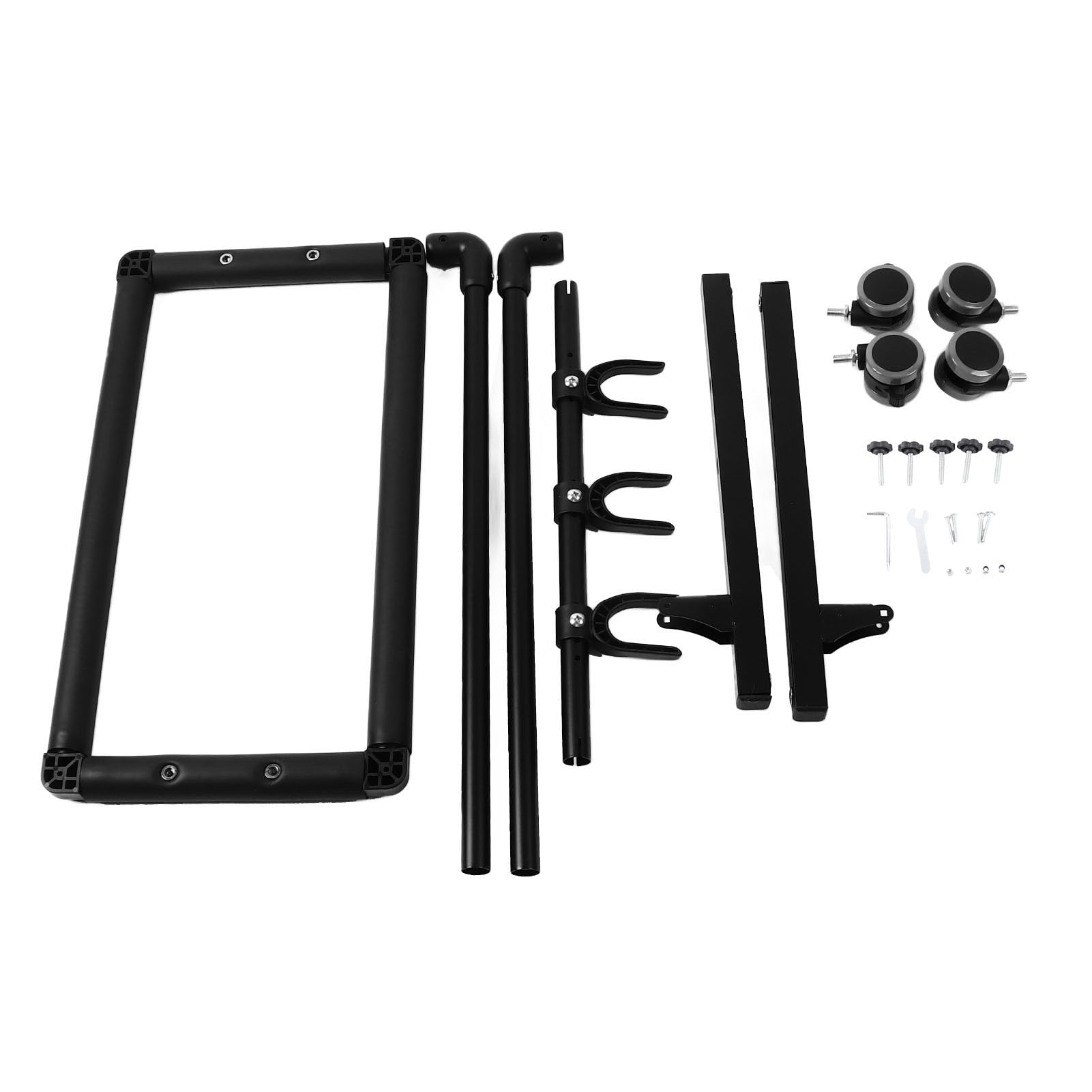 Semme Supporto Multi-Chitarra con Ruote Supporto per Rack per Chitarra in Metallo EVA per Chitarre Elettriche, Acustiche e Folk Salvaspazio Espositore Multiplo per per Negozi, Studi, Uso Domestico