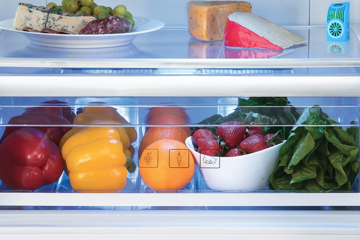 Veteble Reusable Refrigerator Deodorizer, Fridge & Freezer Odor Eliminator, Better Than Baking Soda, Blue